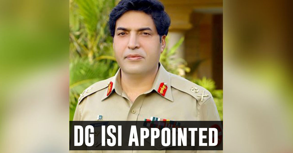DG ISI Appointed