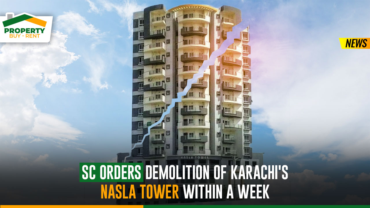 demolition of Karachi’s Nasla Tower