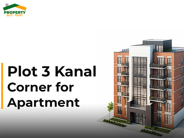 Plot 3 Kanal Corner For Apartment