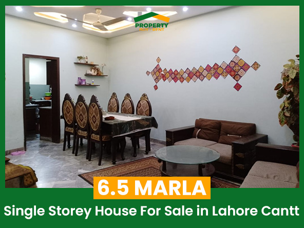 6.5 Marla Single Storey House For Sale in Lahore Cantt