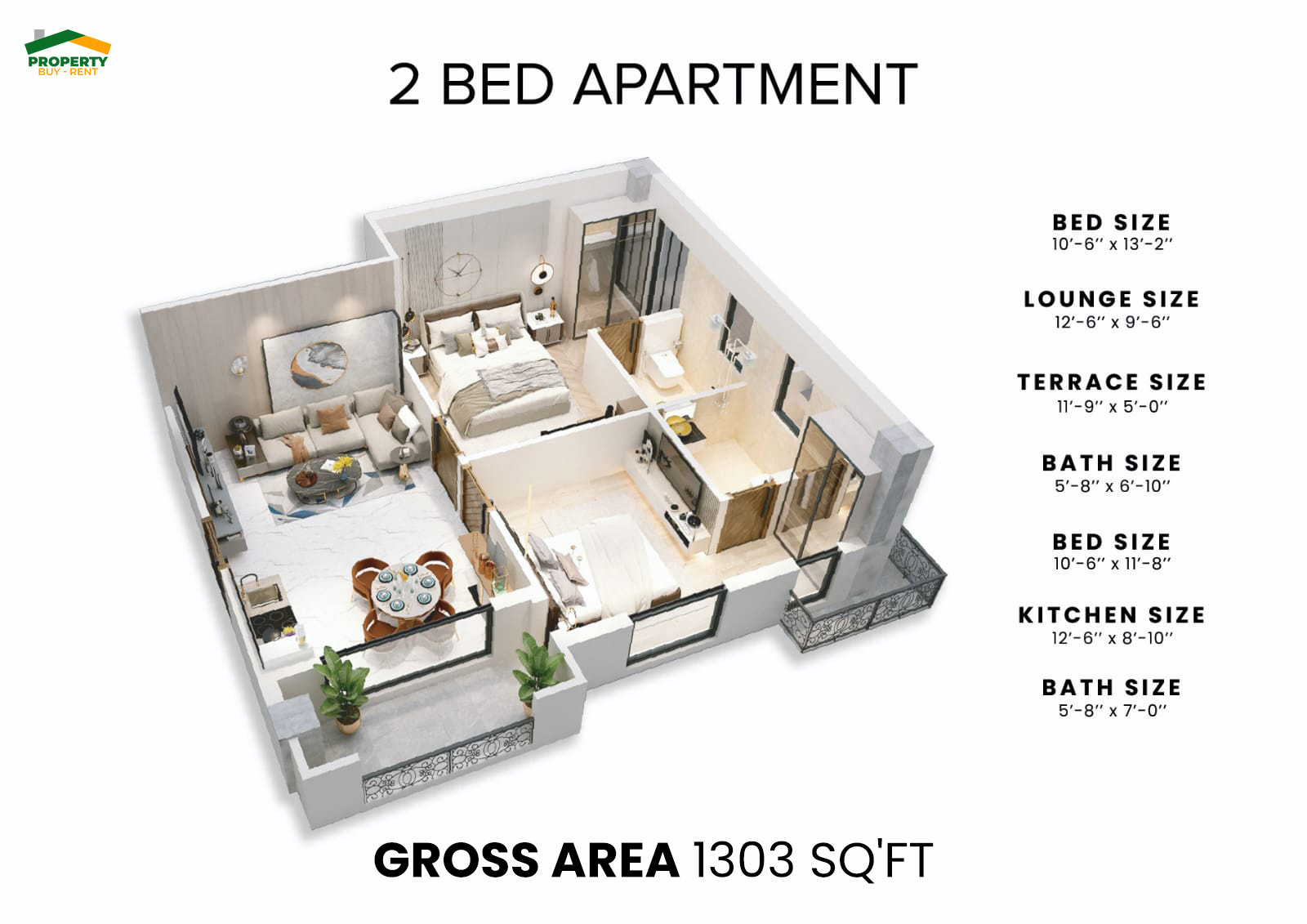 2 Bed Apartments Payment Plan