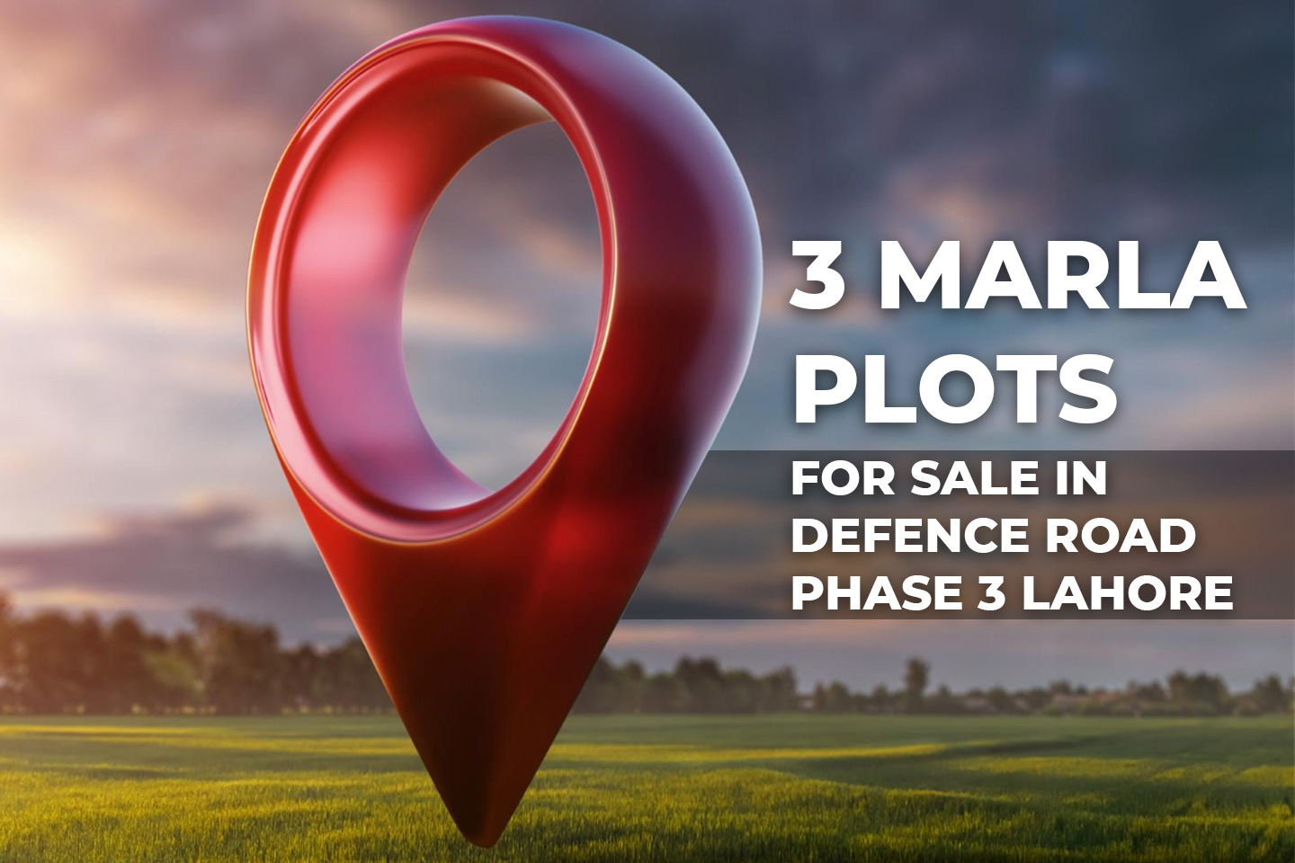 3 marla plots for sale in defence road phase 3 lahore