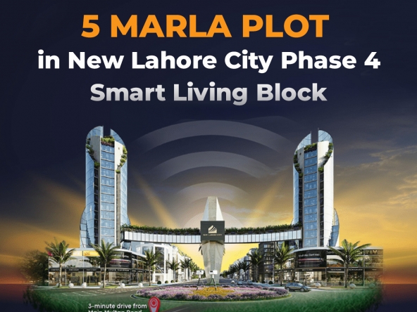 5 Marla Plot in New Lahore City Phase 4 Smart Living Block