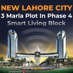 New Lahore City 3 Marla Plot in Phase 4 Smart Living Block