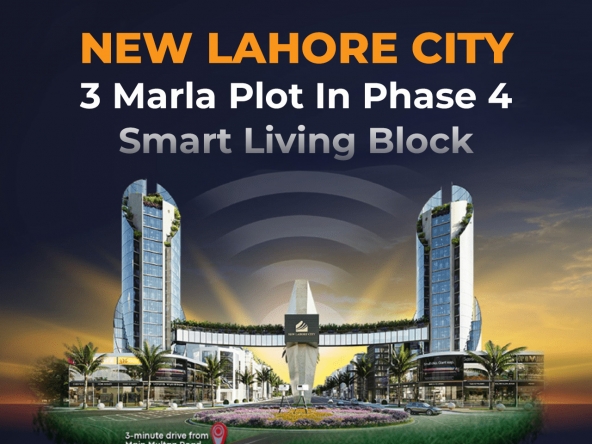 New Lahore City 3 Marla Plot in Phase 4 Smart Living Block