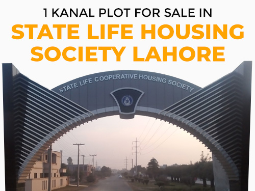 1 Kanal Plot for Sale in State Life Housing Society Lahore