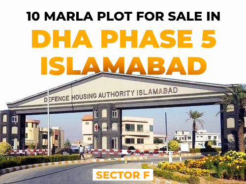 10 Marla Plot for Sale in DHA Phase 5 Islamabad - Sector F