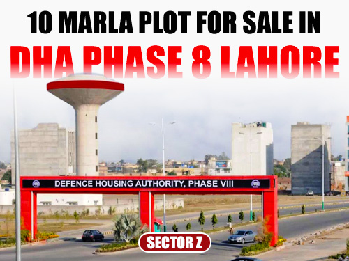 10 Marla Plot for Sale in DHA Phase 8 Lahore - Sector Z