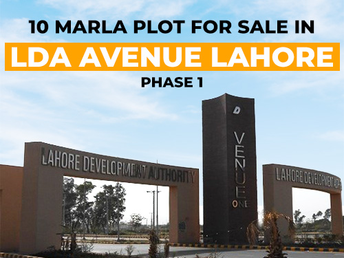 10 Marla Plot for Sale in LDA Avenue Lahore - Phase 1
