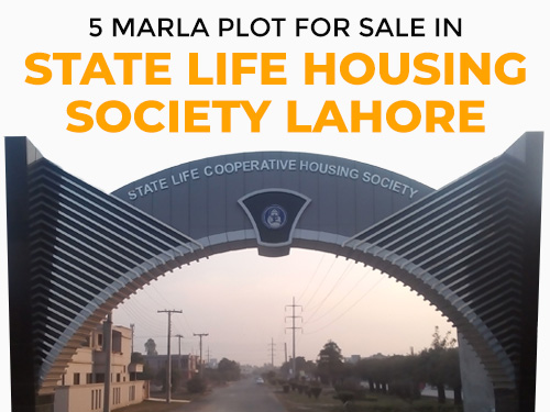 5 Marla Plot For Sale in State Life Housing Society Lahore