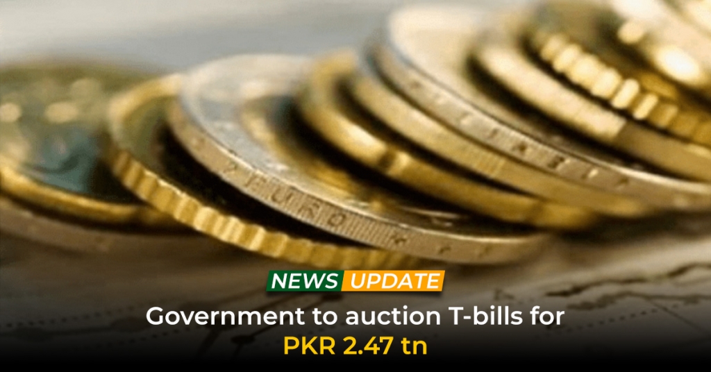 Government to Auction T-Bills for PKR 2.47 tn