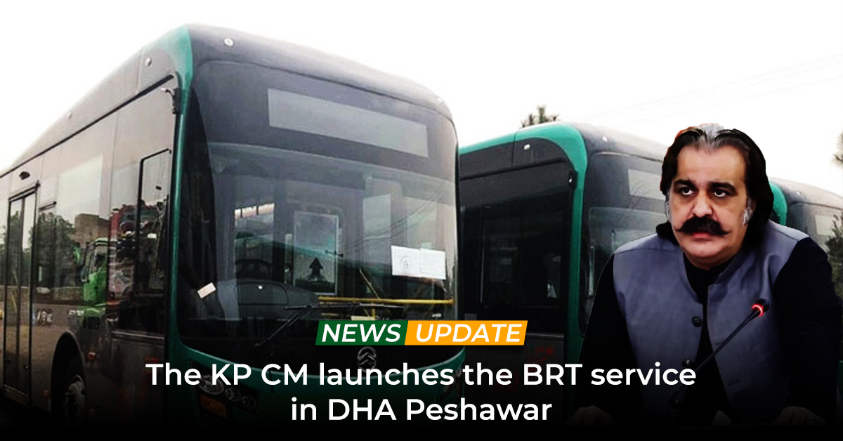 The KP CM launches the BRT service in DHA Peshawar