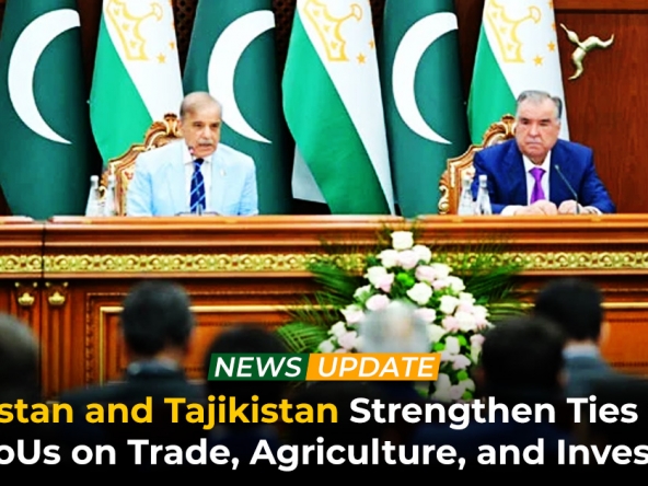 Pakistan and Tajikistan Strengthen Ties with Key MOUs