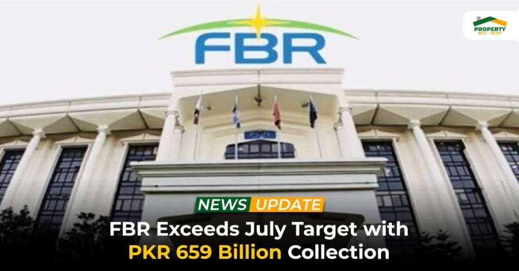 FBR Exceeds July Target with PKR 659 Billion Collection