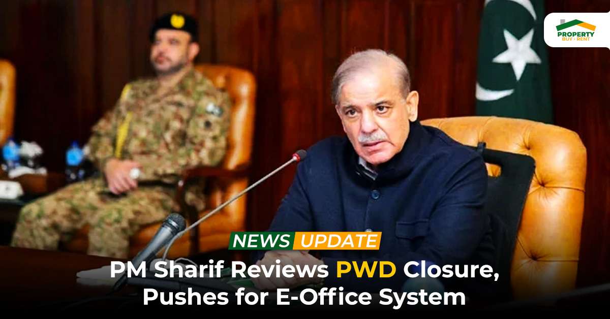 PM Sharif Reviews PWD Closure, Pushes for E-Office System