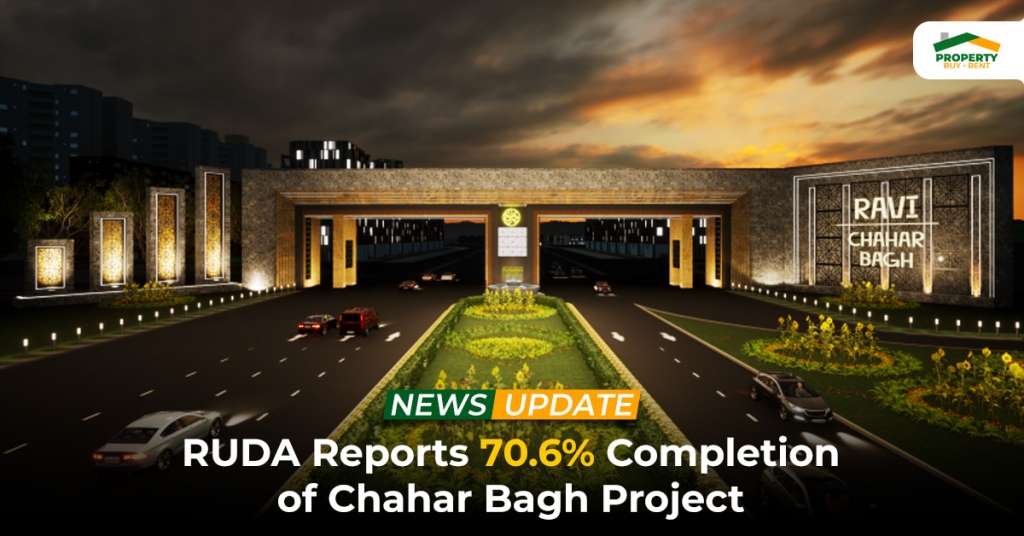 RUDA Reports 70.6% Completion of Chahar Bagh Project