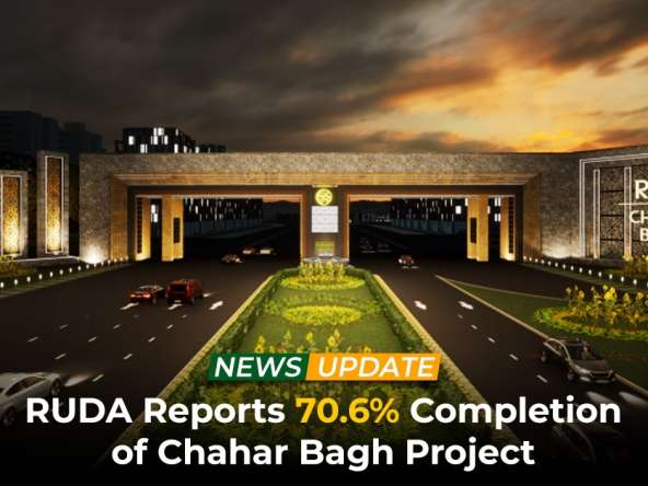 RUDA Reports 70.6% Completion of Chahar Bagh Project