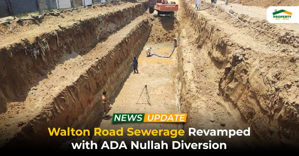 Walton Road Sewerage Revamped with ADA Nullah Diversion